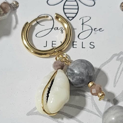 Pore'o Cowrie Shell Earrings