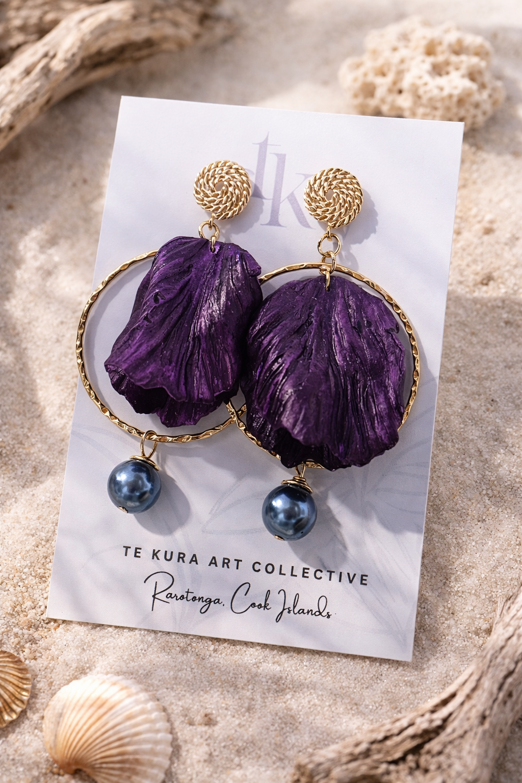 Jaza-Bee Jewels Island Muse Clay Earrings