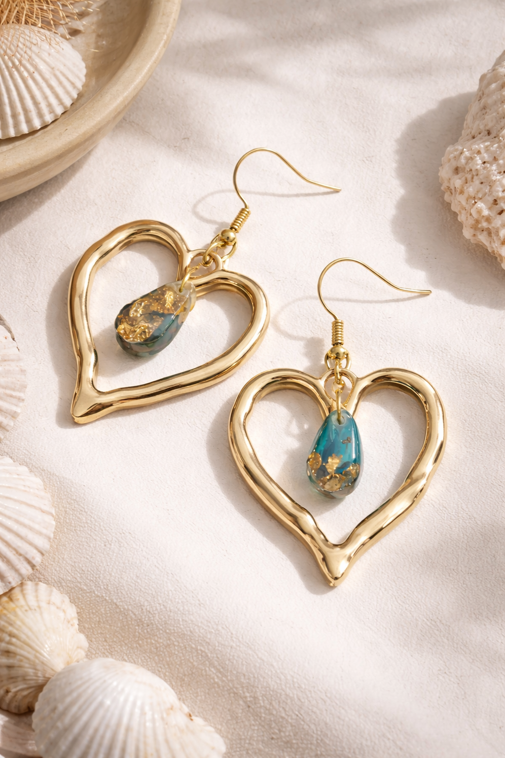 Jaza-Bee Jewels Waveform Resin Earrings